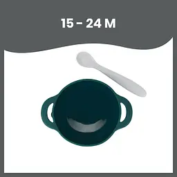 Набір тарілка на присосці і ложка Babymoov TAST'ISY, синій (A005405) - мініатюра 3