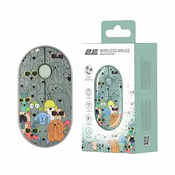 Комп'ютерна миша 2E MF300 PETS:DOGS Silent WL BT зелений teh0014112 - мініатюра 7
