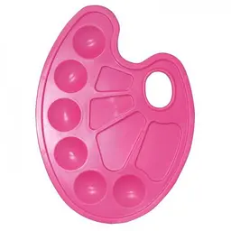 Палітра для малювання рожева зручна та яскрава (ZB.6920-10)