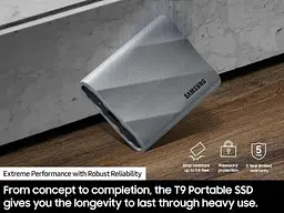 SSD накопичувач Samsung T9 2 TB Grey (MU-PK2T0G) - мініатюра 3