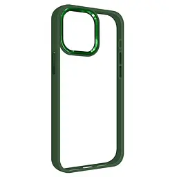 Чехол для Apple iPhone 15 Pro Max, UNIT2, зеленый, ударопрочный, прозрачный противоударный чехол-накладка из TPU и поликарбоната (PC), с защитными бортиками, защита всего корпуса от ударов и царапин, ArmorStandart (ARM69989)