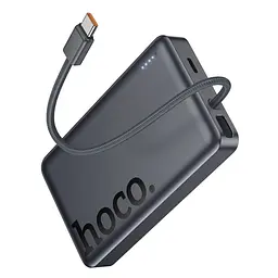 Батарея універсальна HOCO 10000 mAh Origen Dual PD/20W Magnetic with cable Type-C Metal Gray (Q44 / 714983) - мініатюра 6