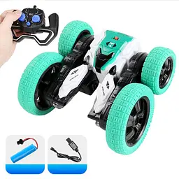 Машинка на радіокеруванні SHT DW02A Trick and Flip RC Car 2.4G Green - мініатюра 7
