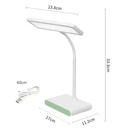 Лампа настільна з акумулятором Weidasi WD-6047 USB LED гнучка ніжка - мініатюра 2