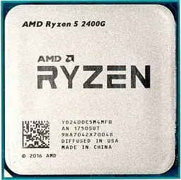 Процесор AMD Ryzen 5 2400G (YD2400C5M4MFB) (Socket AM4, 8T, 3.9 ГГц, Tray) Б/в