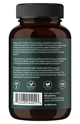 Кордицепс Cordyceps Mushroom 1000 mg 60 капсул Mind Shi vit0005585 - мініатюра 3
