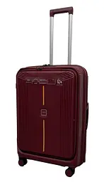 Валіза середня Airtex 647 поліпропілен M Бордова