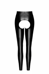 Легінси Noir Handmade F304 Taboo, M, black, під латекс, відкриті сідниці та промежина - мініатюра 5