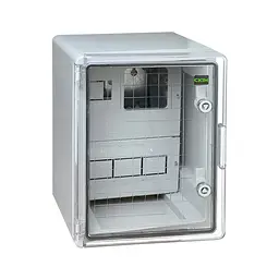 Бокс монтажний пластиковий СКІМ під 1ф.ліч 12мод. 300х400х220 IP65 прозора дверка ( С10702006 )