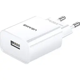 Мережевий зарядний пристрій Usams T18 10W White (US-CC075) [47557]