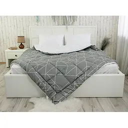 Ковдра Руно 140х205 см силіконова сіра (321.52_Crystal Grey demi) - мініатюра 6