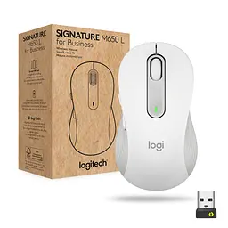 Миша бездротова Logitech Signature M650 for Business Large Off-White (910-006349) - мініатюра 2