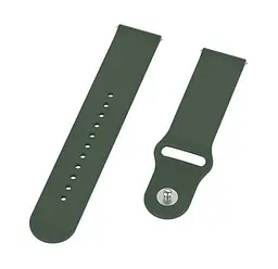 Ремінець ArmorStandart Silicone Watch Strap 20mm Khaki (ARM60522) - мініатюра 2