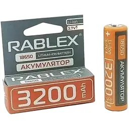 Літій-іонний акумулятор Rablex 18650 3200 mAh 3.7 V (Li-ion) Original - мініатюра 3