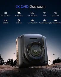 Відеореєстратор 2K Wi-Fi з нічним баченням та G-сенсором - мініатюра 3