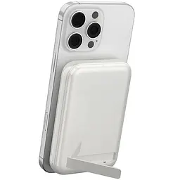 Портативний ЗП Power Bank WIWU P064 Classic PD22.5W з Бездротовий зарядний пристрій + holder 10000 mAh White