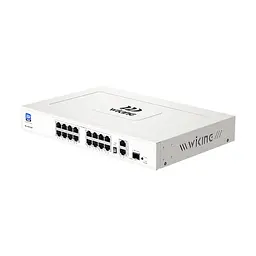 PoE-комутатор 19-портовий некерований Wiking WK-PS219GF, 16x100Mbps PoE, 2x1000Mbps Uplink, 1x1000Mbps SFP, 180W (73-00272)