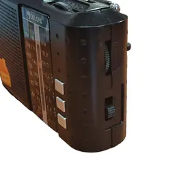 Радіоприймач маленький на акумуляторі чорний FM USB MicroSD Golon ICF-8 18650 - мініатюра 5