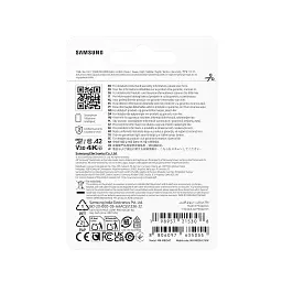 Карта пам'яті Samsung 256GB microSDXC class 10 UHS-I U3 V30 A2 T7 (MB-MB256T/WW) - мініатюра 5