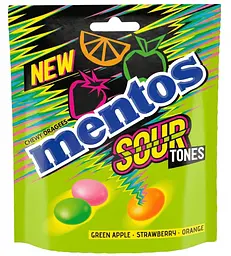 Драже Mentos Sour Tones 140г