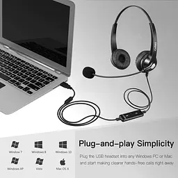 Гарнітура Callez провідна USB з шумоподавляючим мікрофоном - мініатюра 5