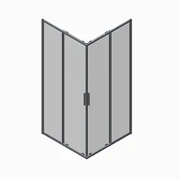 Душова кабіна без піддону Koer Sr SC10-90x90x195-TR-12 прозоре скло Easy Clean 6мм, матове золото KR5943, Золотий, прозорий, золотий - мініатюра 7