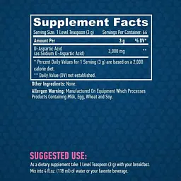 D-аспарагінова кислота Haya Labs D-Aspartic Acid Sports 200 г - мініатюра 3