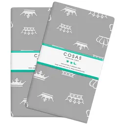 Набір наволочок Cosas Grey crowns 40х60 см сірий (SetPillow_CrownGrey_40х60)