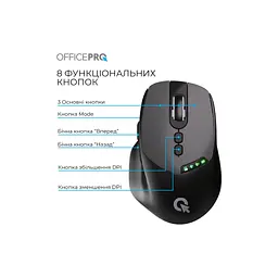 Мишка OfficePro M520B Wireless/Bluetooth Black (M520B) - мініатюра 5