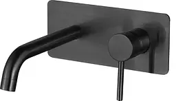 Змішувач для умивальника VBI Milano Long 2 прихованого монтажу black VBI-050112BL