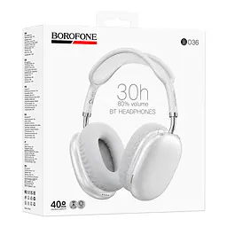 Навушники Bluetooth Borofone BO36, Silver, Box - мініатюра 2