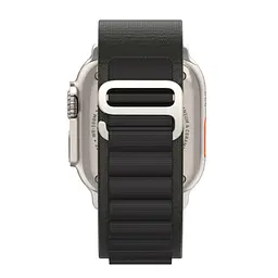 Ремінець для Apple Watch 49/46/45/44/42 (Series 1-3), чорний, Alpine Loop Alpina Band, тканинний поліестеровий ремінець для смарт-годин, дихаючий, для активного відпочинку та спорту, ArmorStandart (ARM64977) - мініатюра 6