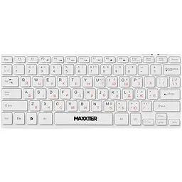 Клавіатура Maxxter KBM-C01W-UA USB UA White (KBM-C01W-UA)