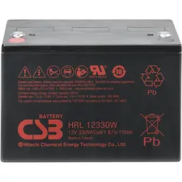 Акумулятор CSB AGM 12V (12V/100Ah/1200Wh) (HRL12330W) [112170] - мініатюра 2