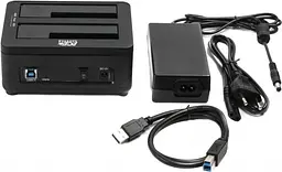 Док-станція AgeStar 3UBT8 Black для HDD/SSD 2.5"/3.5" USB 3.0