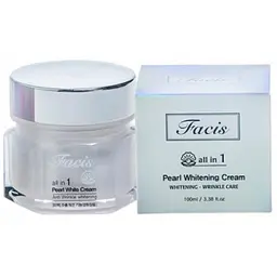 Крем для освітлення Jigott Facis All-In-One Pearl Whitening Cream, з перловим порошком, 100 мл - мініатюра 2