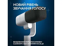 Мікрофон студійний/ для ПК Logitech G Yeti Studio Active Dynamic XLR White (988-000566) - мініатюра 4