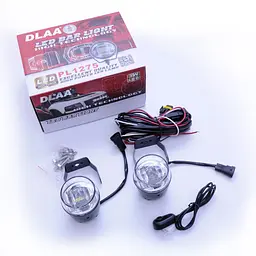 Протитуманні LED Фари круглі / Лінзовані / кнопка вкл / викл / D70 мм / 12V / 9W / 6000K-ZES / 2 шт. - мініатюра 3
