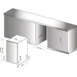 Посудомийна машина Hotpoint-Ariston HSIC 3T127 C - мініатюра 3