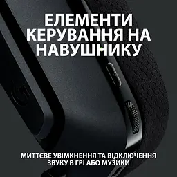 Навушники Logitech G535 Lightspeed Wireless Black (981-000972) - мініатюра 7