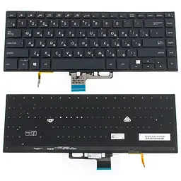 Клавіатура для ноутбука ASUS (UX580 series) rus чорний без фрейма підсвічування клавіш