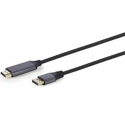 Кабель Cablexpert DisplayPort - HDMI (M/M), 1.8 м, Чорний (CC-DP-HDMI-4K-6) - мініатюра 2