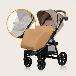 Прогулянкова коляска Lionelo Annet Plus Beige Sand (LO-ANNET PLUS BEIGE SAND) - мініатюра 20