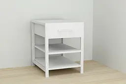 Тумба універсальна Ferrum-decor Вів'єн 1/2 50x41x40 білий ДСП Білий 16мм (FRD-104127)