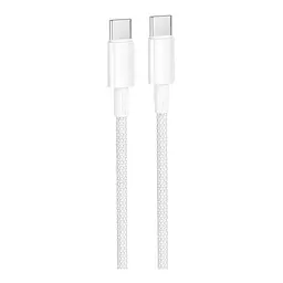 Кабель синхронізації Borofone BX117 Premium 60W/3A Type-C to Type-C 1m White (37164_3610594) - мініатюра 2