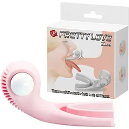 Вібратор Lybaile Pretty Love Ela Mouth Stimulator Light Pink для оральних пестощів, 7.5х5.3 см рожевий - мініатюра 8