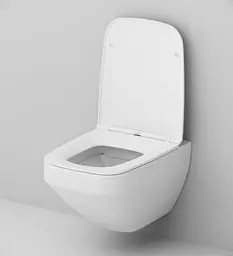 Унітаз підвісний AM.PM Inspire V2.0 безободковий FlashClean з сидінням Slim Soft Close (C50A1700SC) - мініатюра 4