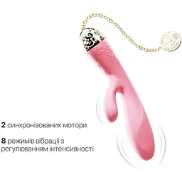 Смарт-вібратор кролик Zalo Rosalie Rouge Pink - мініатюра 6