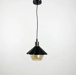 Підвісний світильник в стилі LOFT з янтарним плафоном Line.F 11683/1 AM