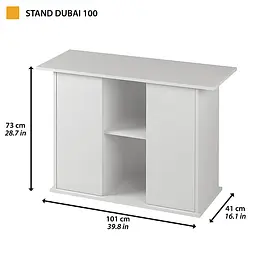 Підставка під акваріум Ferplast Stand Dubai 100 чорна 101x41x73 см 66000717 - мініатюра 2